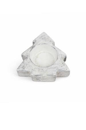 Krémszínű fa alakú gyertyartó