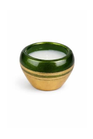 Zelenozlatý svietnik malý s pásikmi