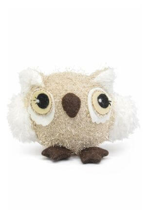 Hnedá plyšová sovička 18cm