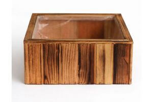 Drevené a prútené kvetináče