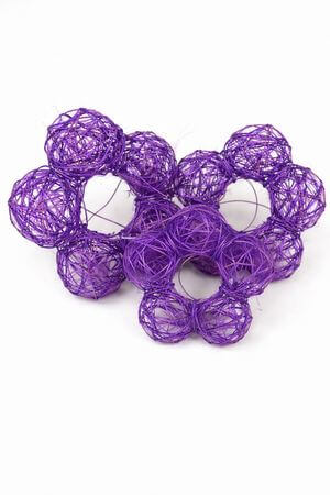 Fialové držáky na kytice 3 ks