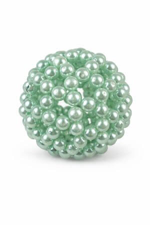 Türkiz gyöngy dekorgömbök 4db