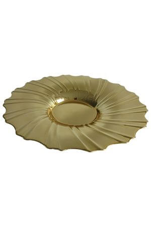 Arany kerek dekor tál 35cm