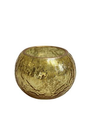 Zlatý svietnik na čajovú sviečku 9cm