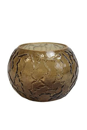 Barna gyertyatartó 12cm