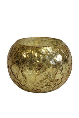 Arany színű gyertyatartó 12cm