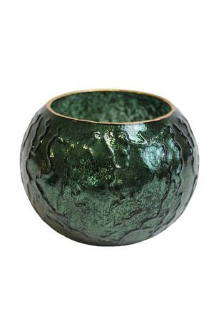 Zöld gyertyatartó 12cm