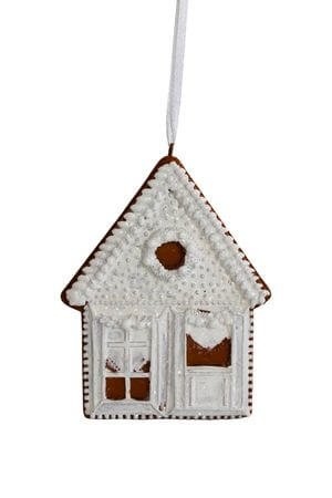 Mézeskalács karácsonyfadísz Házikó 10cm