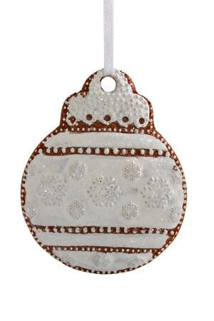 Mézeskalács karácsonyfadísz Gömb 10cm