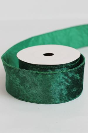 Smaragdovo zelená zamatová stuha 6cm 10m