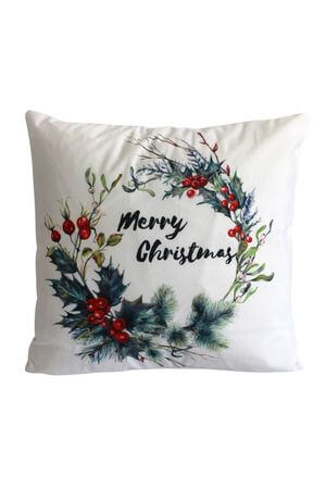 Párnahuzat Karácsonyi koszorú 45cm