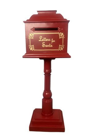 Kovová vianočná poštová schránka 90cm