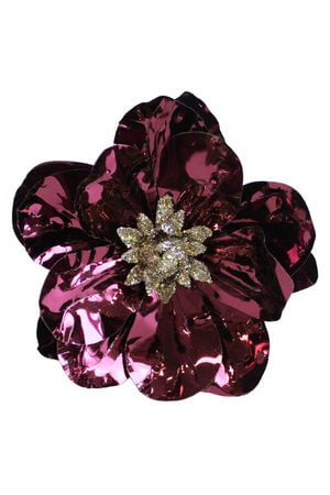 Ružová lesklá magnólia na štipci 12cm