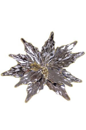 Fialová leská vianočná ruža 27cm