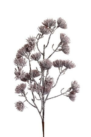 Hnědá zasněžená větev 58cm