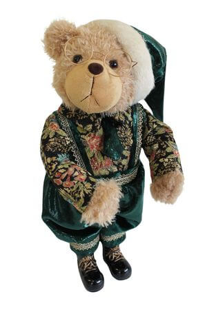 Smaragdovo zelený vianočný medvedík 52cm