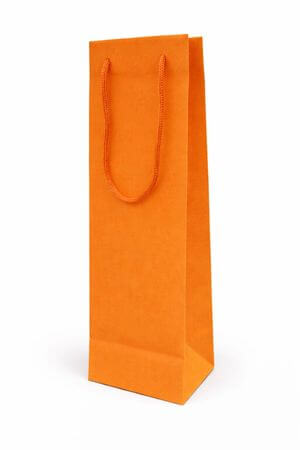 Narancssárga textil ajándéktáska 36cm 