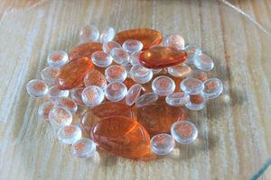 Narancssárga díszkövek 40db