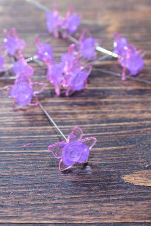  Lila virágos betűző 12db 7cm