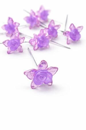  Lila virágos betűző 12db 7cm