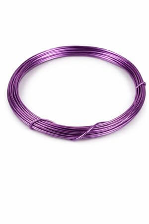 Fialový drát na aranžování 12m