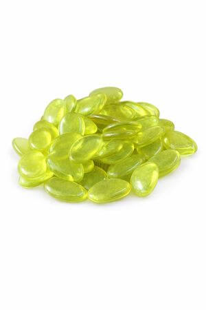 Žluté dekorační kameny 4,5cm 1kg