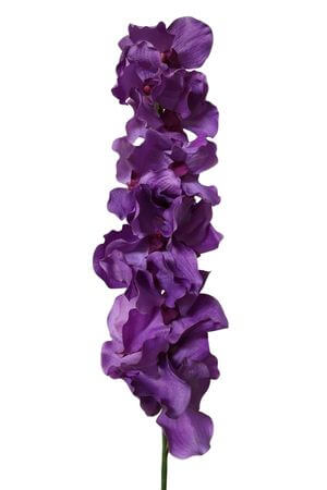 Fialová umelá orchidea na stonke 115cm