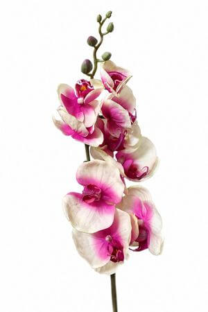 Růžová umělá orchidej na stonku 80cm