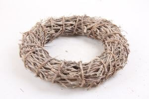 Bledohnedý prírodný veniec 50cm