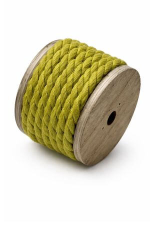 Sárgászöld zsinór orsón 