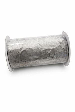 Ezüst gyűrt bársonyszalag 12cm széles