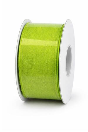 Zöld átlátszó szalag csillámmal 4cm 