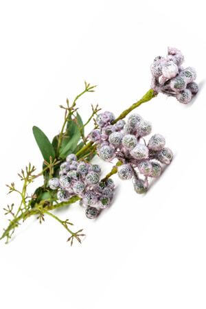 Fialová umelá lúčna bobuľová rastlinka 47cm