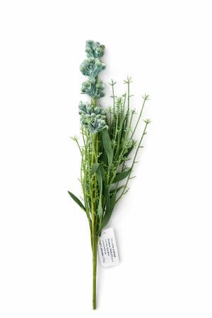 Világoskék mű réti bogyós növény 47cm