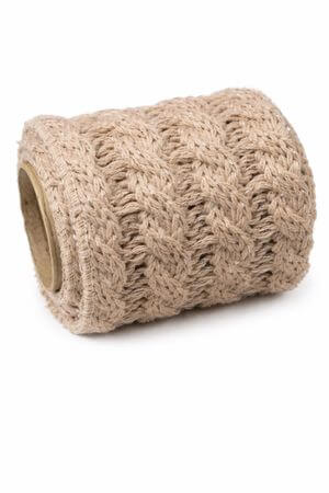 Bledě růžová hačkovaná štóla 12cm x 2,25m