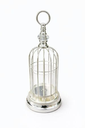 Strieborná luxusná klietka 38 cm