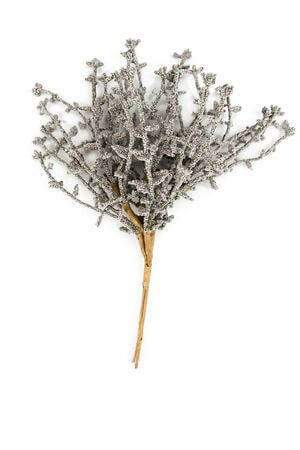 Tmavosivá dekoračná koralová halúzka 35 cm