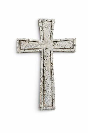 Sivý krížik so zápichom 10cm