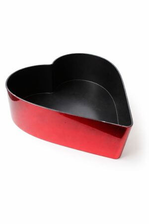 Piros szivecske 26cm 