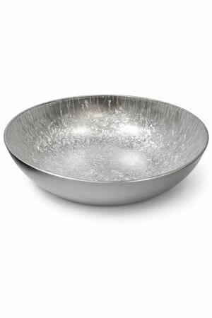 Ezüst színű jeges tál 37cm 