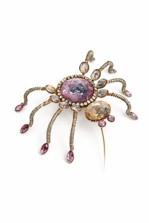 Rózsaszín felfüggeszthető pók 10cm 