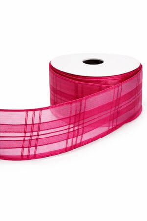 Vörös átlátszó szalag 3,5cm 