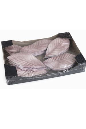 Gyöngyház rózsaszín levelek 30db 13cm 