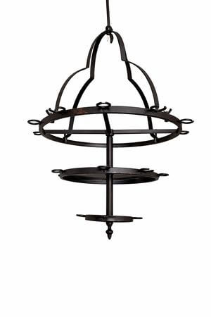 Čierny luster do vinnej pivnice 40cm