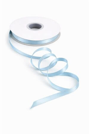 Bledě modrá saténová stuha 1cm 50m