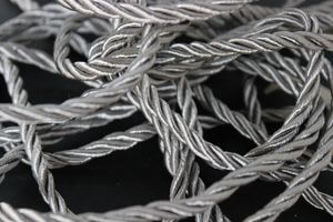 Ezüst csavart zsinór 4mm 50m