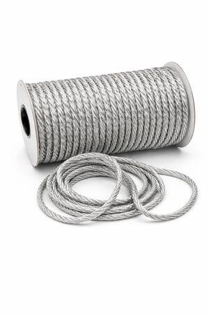 Ezüst csavart zsinór 4mm 50m