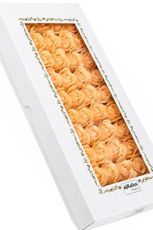 Meruňkové mýdlové růže 50ks 6cm