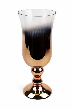 Réz színű magas üvegváza 40cm 