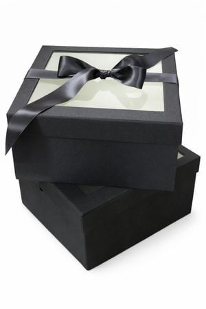 Čierne flower boxy LUX 2-set